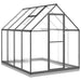 Greenhouse with Base Frame in Anthracite (224 x 169 x 202cm) - Little and Giant Explorers vidaXL