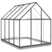 Greenhouse with Base Frame in Anthracite (224 x 169 x 202cm) - Little and Giant Explorers vidaXL