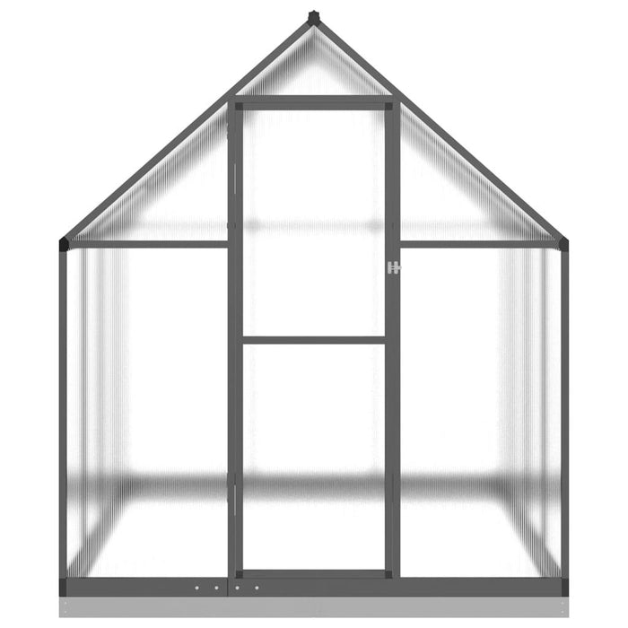 Greenhouse with Base Frame in Anthracite (224 x 169 x 202cm) - Little and Giant Explorers vidaXL