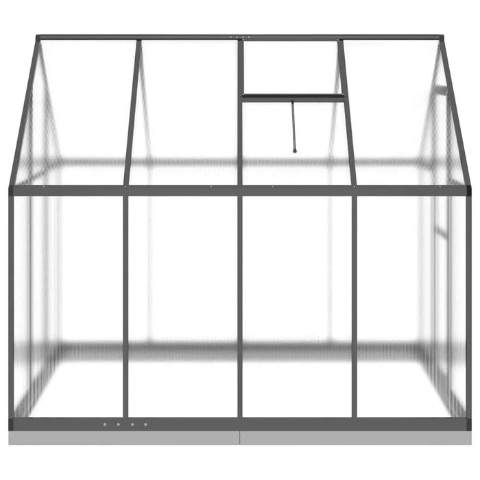 Greenhouse with Base Frame in Anthracite (224 x 169 x 202cm) - Little and Giant Explorers vidaXL