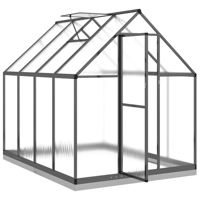 Greenhouse with Base Frame in Anthracite (224 x 169 x 202cm) - Little and Giant Explorers vidaXL