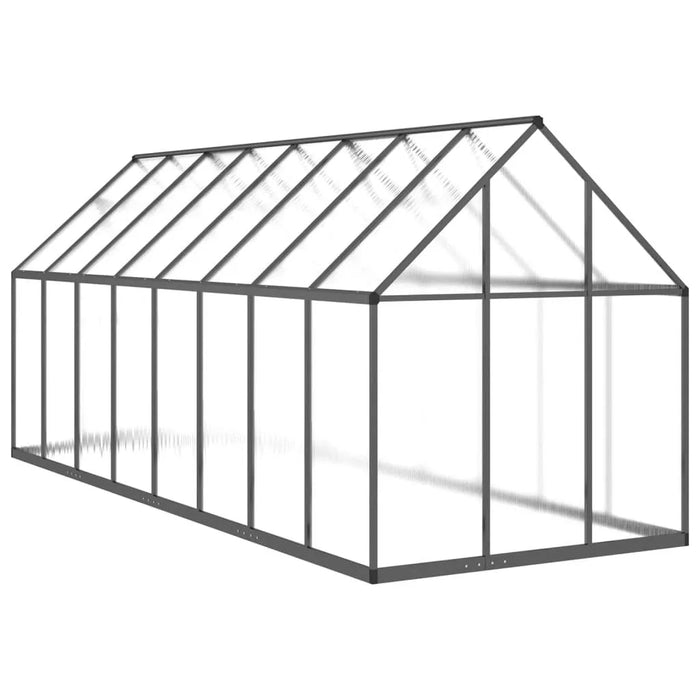 Greenhouse with Base Frame in Anthracite (445 x 169 x 195cm) - Little and Giant Explorers vidaXL