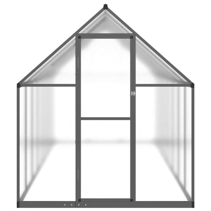 Greenhouse with Base Frame in Anthracite (445 x 169 x 195cm) - Little and Giant Explorers vidaXL