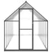 Greenhouse with Base Frame in Anthracite (445 x 169 x 195cm) - Little and Giant Explorers vidaXL