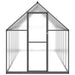 Greenhouse with Base Frame in Anthracite (445 x 169 x 195cm) - Little and Giant Explorers vidaXL