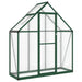 Greenhouse with Base Frame in Green (169 x 58 x 195cm) - Little and Giant Explorers vidaXL