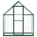 Greenhouse with Base Frame in Green (169 x 58 x 195cm) - Little and Giant Explorers vidaXL