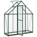 Greenhouse with Base Frame in Green (169 x 58 x 195cm) - Little and Giant Explorers vidaXL