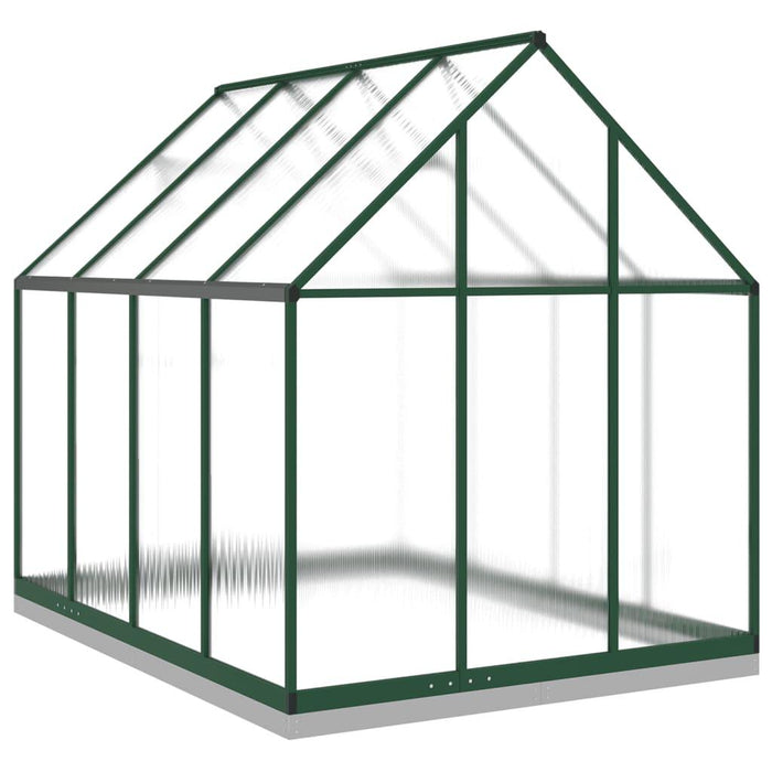 Greenhouse with Base Frame in Green (224 x 169 x 202cm) - Little and Giant Explorers vidaXL