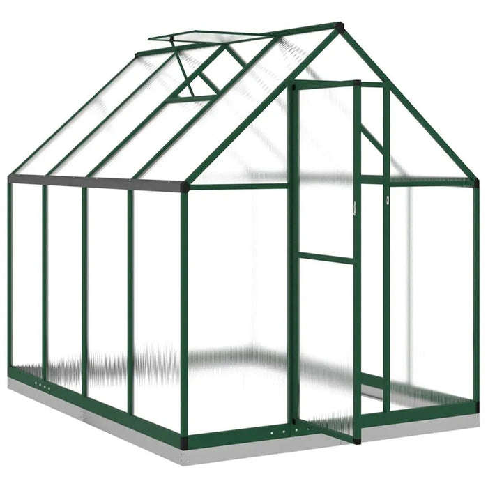 Greenhouse with Base Frame in Green (224 x 169 x 202cm) - Little and Giant Explorers vidaXL