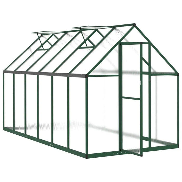 Greenhouse with Base Frame in Green (334 x 169 x 195cm) - Little and Giant Explorers vidaXL