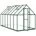 Greenhouse with Base Frame in Green (334 x 169 x 195cm) - Little and Giant Explorers vidaXL