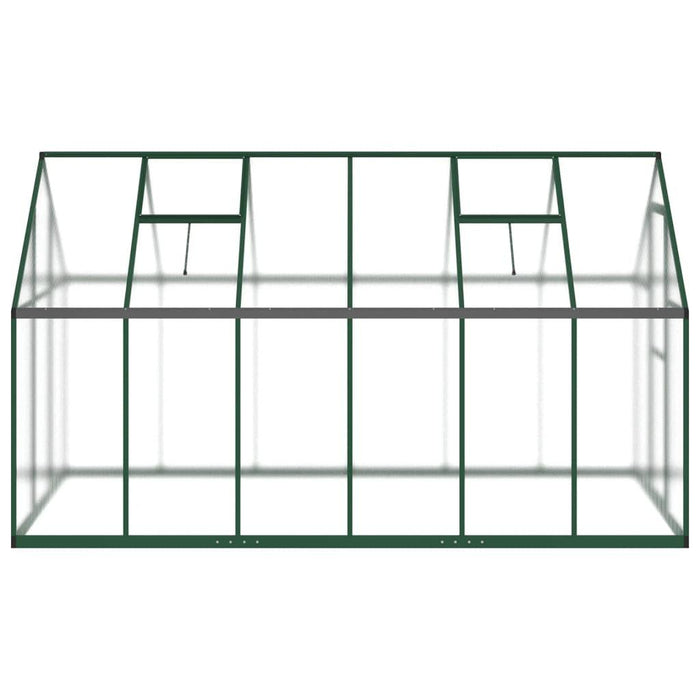 Greenhouse with Base Frame in Green (334 x 169 x 195cm) - Little and Giant Explorers vidaXL