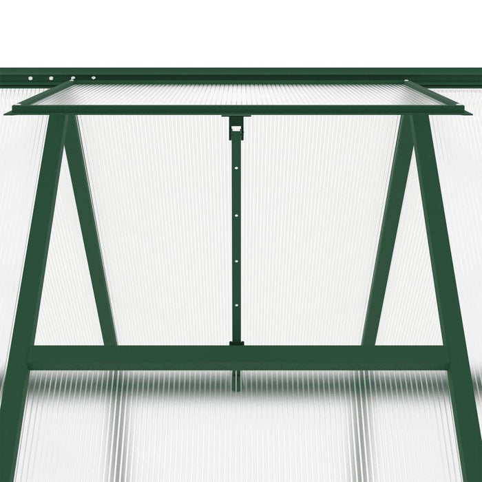 Greenhouse with Base Frame in Green (334 x 169 x 195cm) - Little and Giant Explorers vidaXL