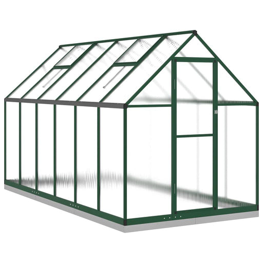 Greenhouse with Base Frame in Green (334 x 169 x 202cm) - Little and Giant Explorers vidaXL