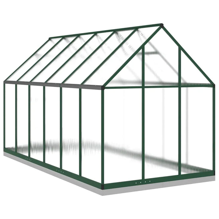 Greenhouse with Base Frame in Green (334 x 169 x 202cm) - Little and Giant Explorers vidaXL