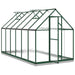 Greenhouse with Base Frame in Green (334 x 169 x 202cm) - Little and Giant Explorers vidaXL