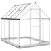 Greenhouse with Base Frame in Silver (224 x 169 x 202cm) - Little and Giant Explorers vidaXL