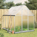 Greenhouse with Base Frame in Silver (224 x 169 x 202cm) - Little and Giant Explorers vidaXL