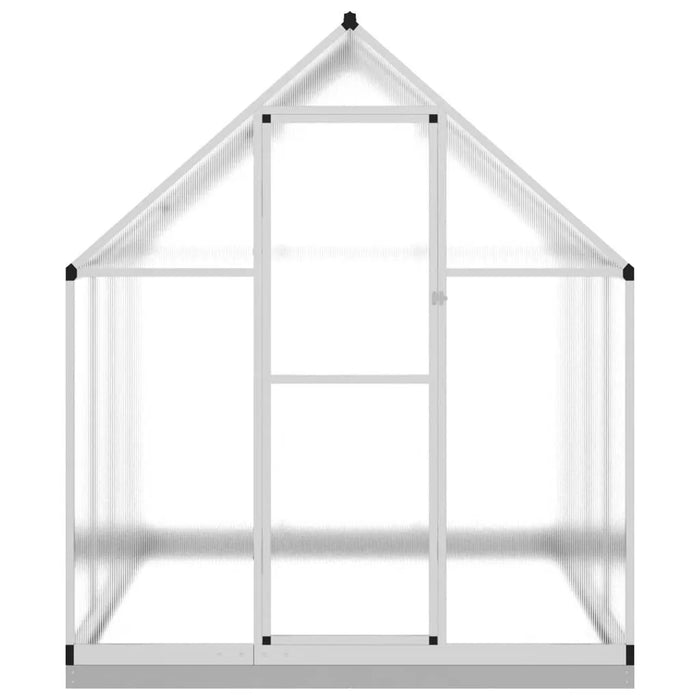 Greenhouse with Base Frame in Silver (224 x 169 x 202cm) - Little and Giant Explorers vidaXL