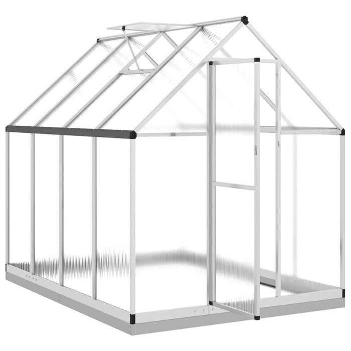 Greenhouse with Base Frame in Silver (224 x 169 x 202cm) - Little and Giant Explorers vidaXL