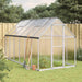 Greenhouse with Base Frame in Silver (334 x 169 x 195cm) - Little and Giant Explorers vidaXL