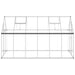 Greenhouse with Base Frame in Silver (334 x 169 x 195cm) - Little and Giant Explorers vidaXL