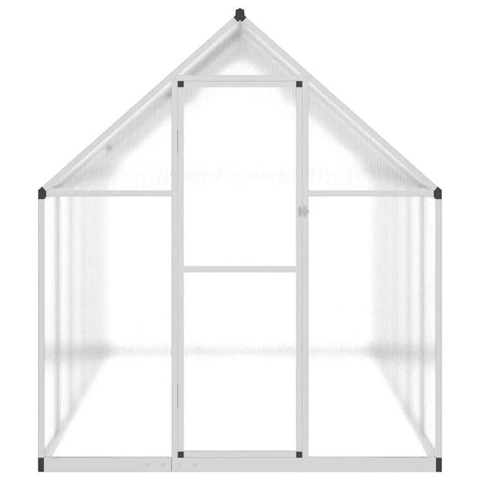 Greenhouse with Base Frame in Silver (334 x 169 x 195cm) - Little and Giant Explorers vidaXL