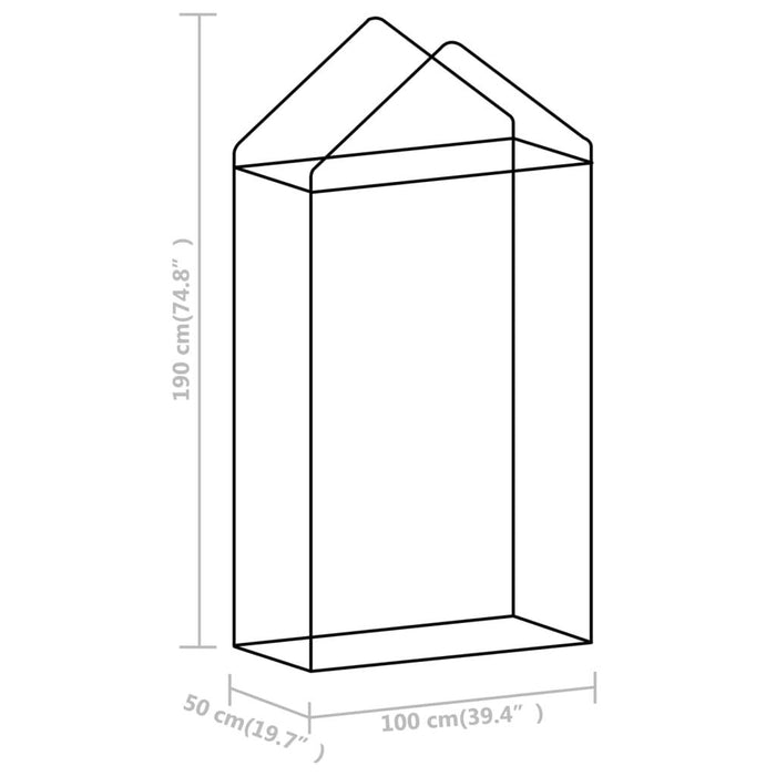 Greenhouse with Steel Frame 0.5m² (1 x 0.5 x 1.9m) - Little and Giant Explorers vidaXL