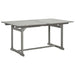 Grey Garden Dining Table in Solid Acacia Wood - Little and Giant Explorers vidaXL