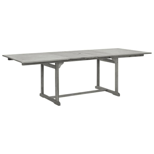 Grey Garden Dining Table in Solid Acacia Wood - Little and Giant Explorers vidaXL