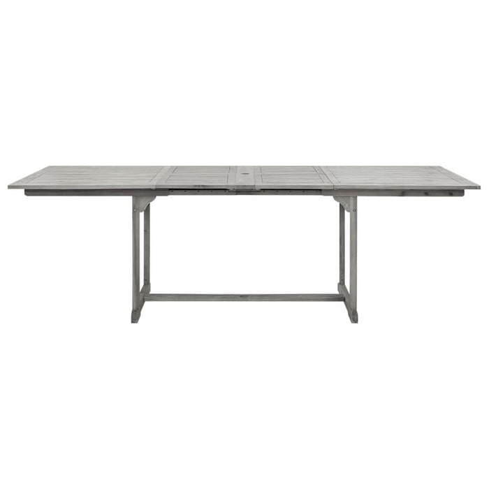 Grey Garden Dining Table in Solid Acacia Wood - Little and Giant Explorers vidaXL