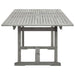 Grey Garden Dining Table in Solid Acacia Wood - Little and Giant Explorers vidaXL