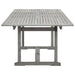 Grey Garden Dining Table in Solid Acacia Wood - Little and Giant Explorers vidaXL