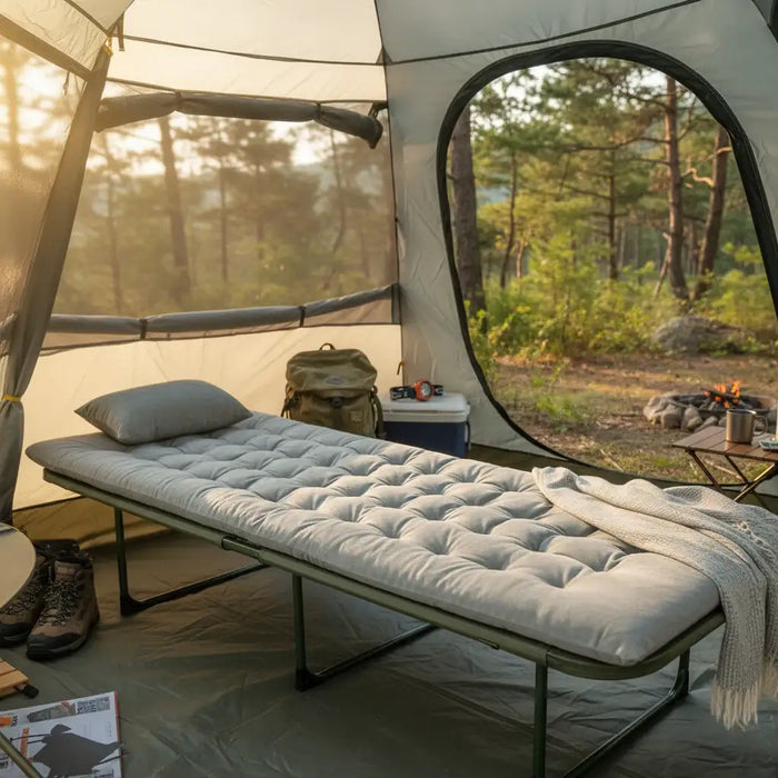 Grey Lounge Cushion Pad | Crystal Velvet Outdoor and Indoor Seat Pad with Fixing Straps COSTWAY - Little and Giant Explorers Costway