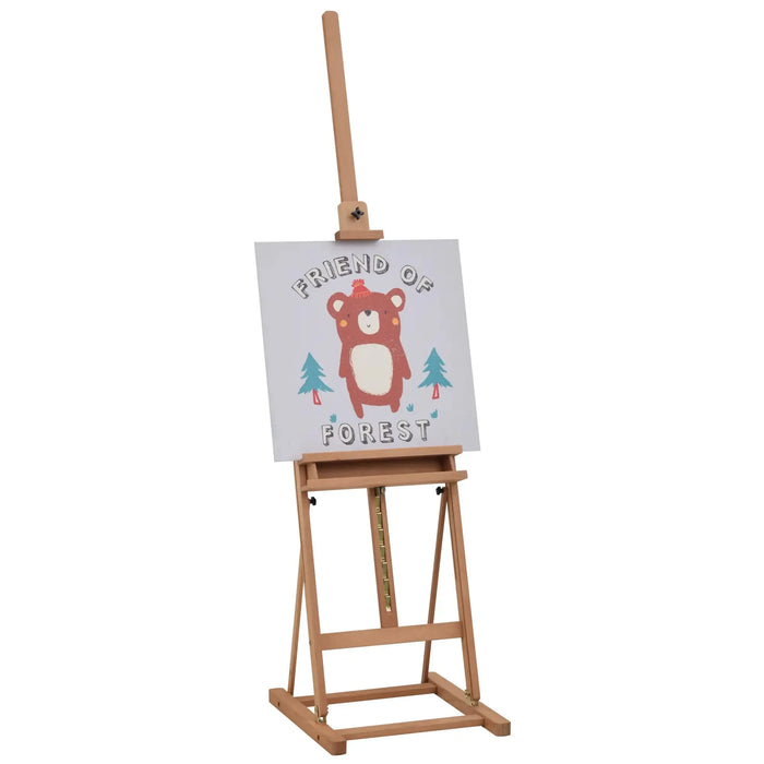 H-Frame Artist Easel with Adjustable Height (171 - 230cm) - Little and Giant Explorers Vinsetto