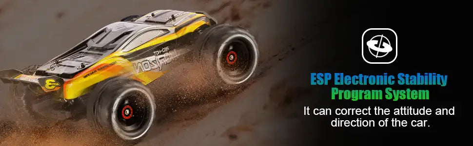 H3 1/18 High Speed RC Monster Truck - Dual Motors | 4WD 50+ KM/H with LED Headlights 4DRC - Little and Giant Explorers 4DRC