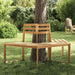 Half hexagonal wooden tree bench with oil finish in a garden setting, wrap-around design