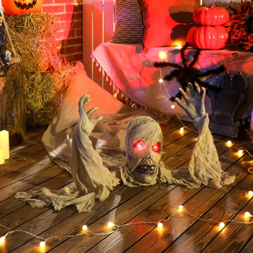 Halloween Crawling Mummy – Life-Size Animated Prop | Timed and Continuous Modes OUTSUNNY - Little and Giant Explorers Outsunny