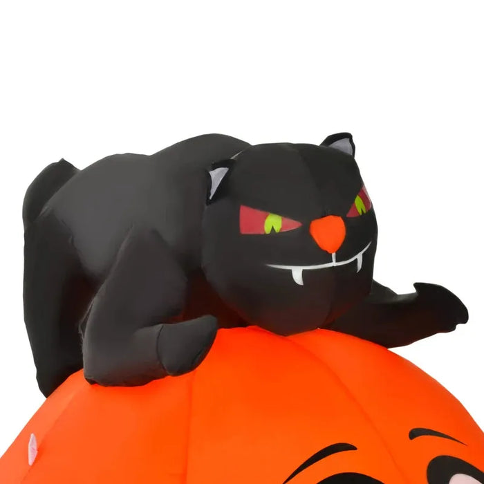 Halloween Decoration Inflatable Pumpkins with LED Lights and Flashing Eyes - Little and Giant Explorers HOMCOM