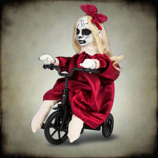 Halloween Decoration - Possessed Doll on Tricycle with Sound and Movement - Little and Giant Explorers