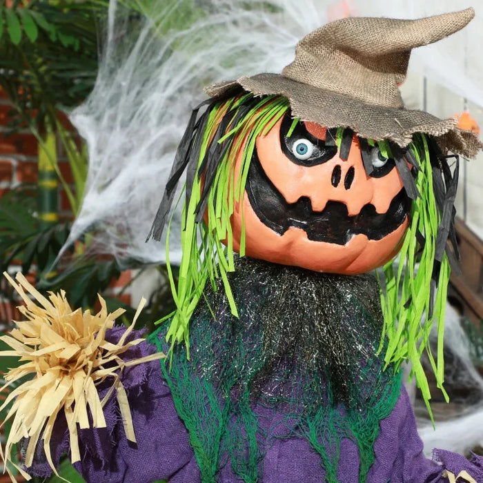 Halloween Decoration Pumpkin Man - Animatronic with Sound Activation - Little and Giant Explorers HOMCOM