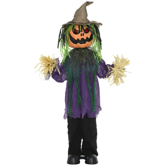 Halloween Decoration Pumpkin Man - Animatronic with Sound Activation - Little and Giant Explorers HOMCOM