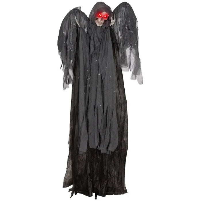 Halloween Decoration Winged Grim Reaper - Animatronic with Sound Activation - Little and Giant Explorers HOMCOM