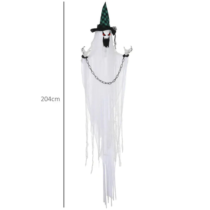 Halloween Hanging Ghost - Animatronic with Sound Activation - Little and Giant Explorers HOMCOM