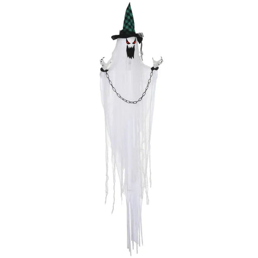 Halloween Hanging Ghost - Animatronic with Sound Activation - Little and Giant Explorers HOMCOM