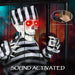 Halloween Hanging Skeleton Prisoner | Sound and Light Activated - Red LED Eyes OUTSUNNY - Little and Giant Explorers Outsunny