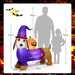 Halloween Inflatable Dachshund Dog with Pumpkin - Little and Giant Explorers Costway