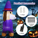 Halloween Inflatable Dachshund Dog with Pumpkin - Little and Giant Explorers Costway