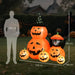 Halloween Inflatable Pumpkin and Cat – 180cm Tall | Built-In LEDs and Music OUTSUNNY - Little and Giant Explorers Outsunny